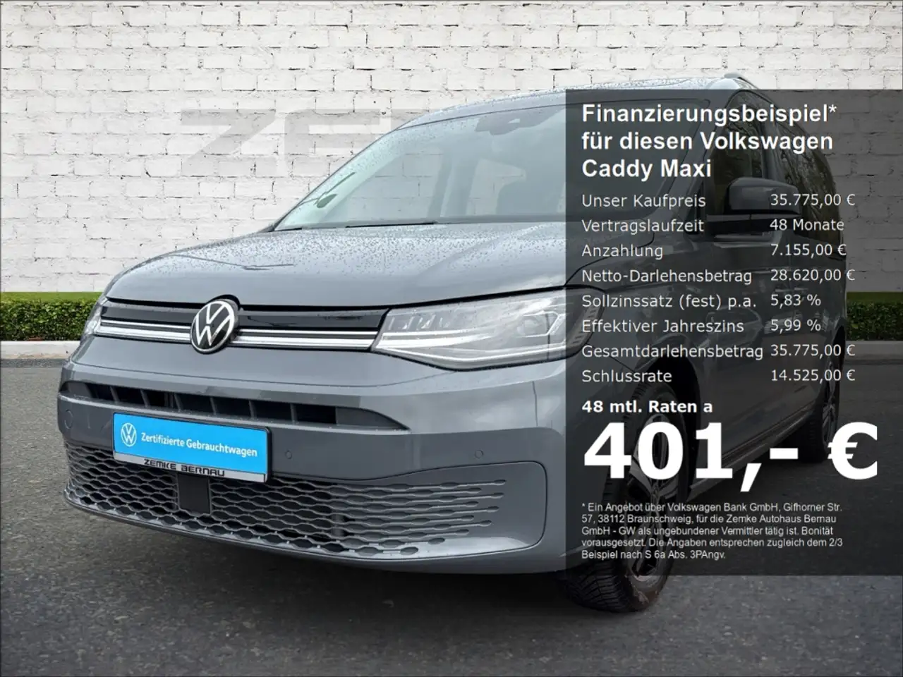 Volkswagen Caddy 1.5 TSI DSG Dark Label StandHZG Navi LED ACC Apple — Bernau