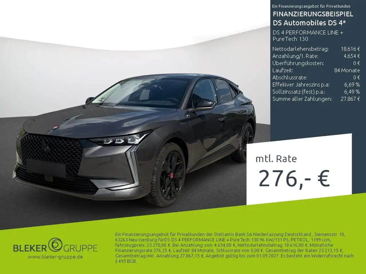 DS Automobiles DS 4 DS 4 PERFORMANCE LINE + PureTech 130 — Stuhr
