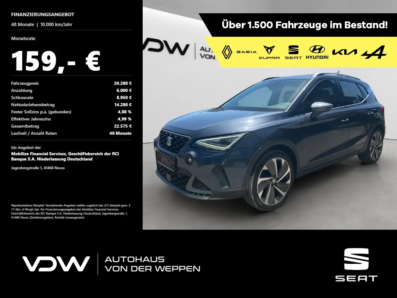 SEAT Arona FR Klima Navi Rückfahrkamera Sitzheizung — Mosbach
