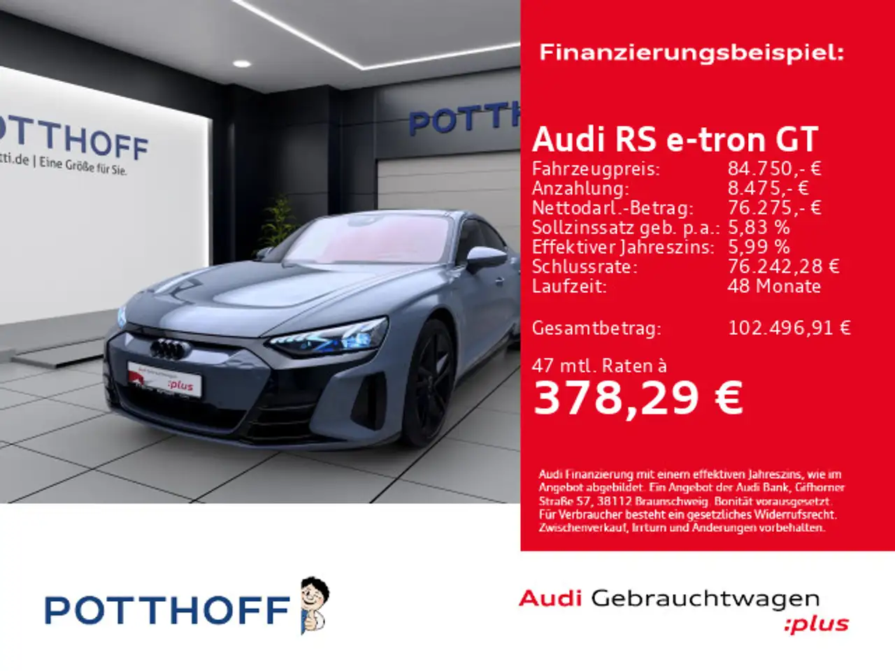 Audi RS e-tron GT PANO MATRIX NAVI B&O HuD — Hamm