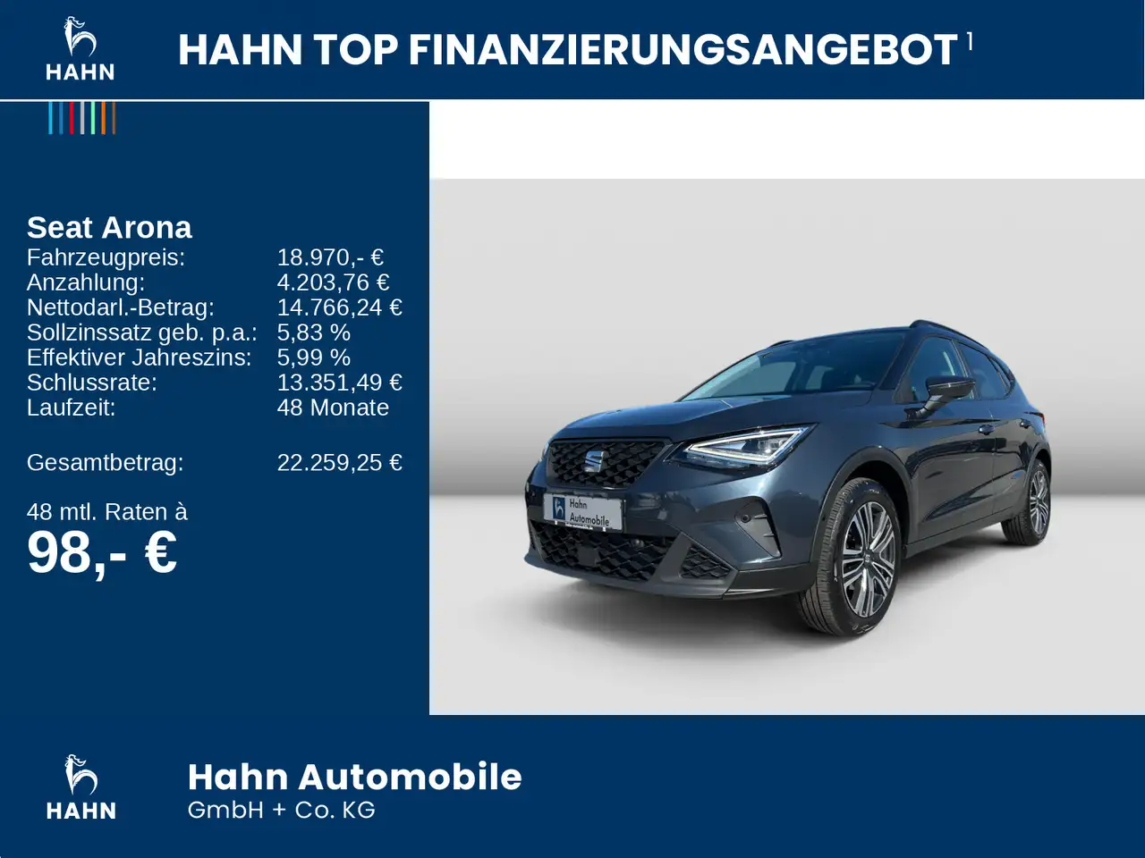 SEAT Arona 1.0TSI DSG Style AHK ACC LED Cam Parklenk — Vehicle gallery 2