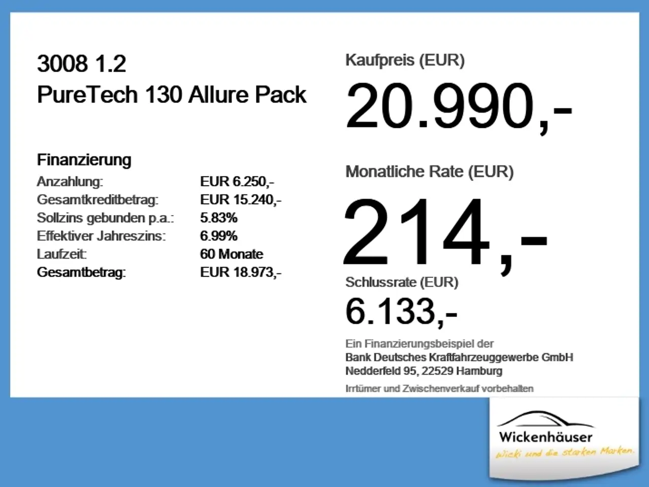 Peugeot 3008 1.2 PureTech 130 Allure Pack ACC+LED+Navi — Vehicle gallery 6