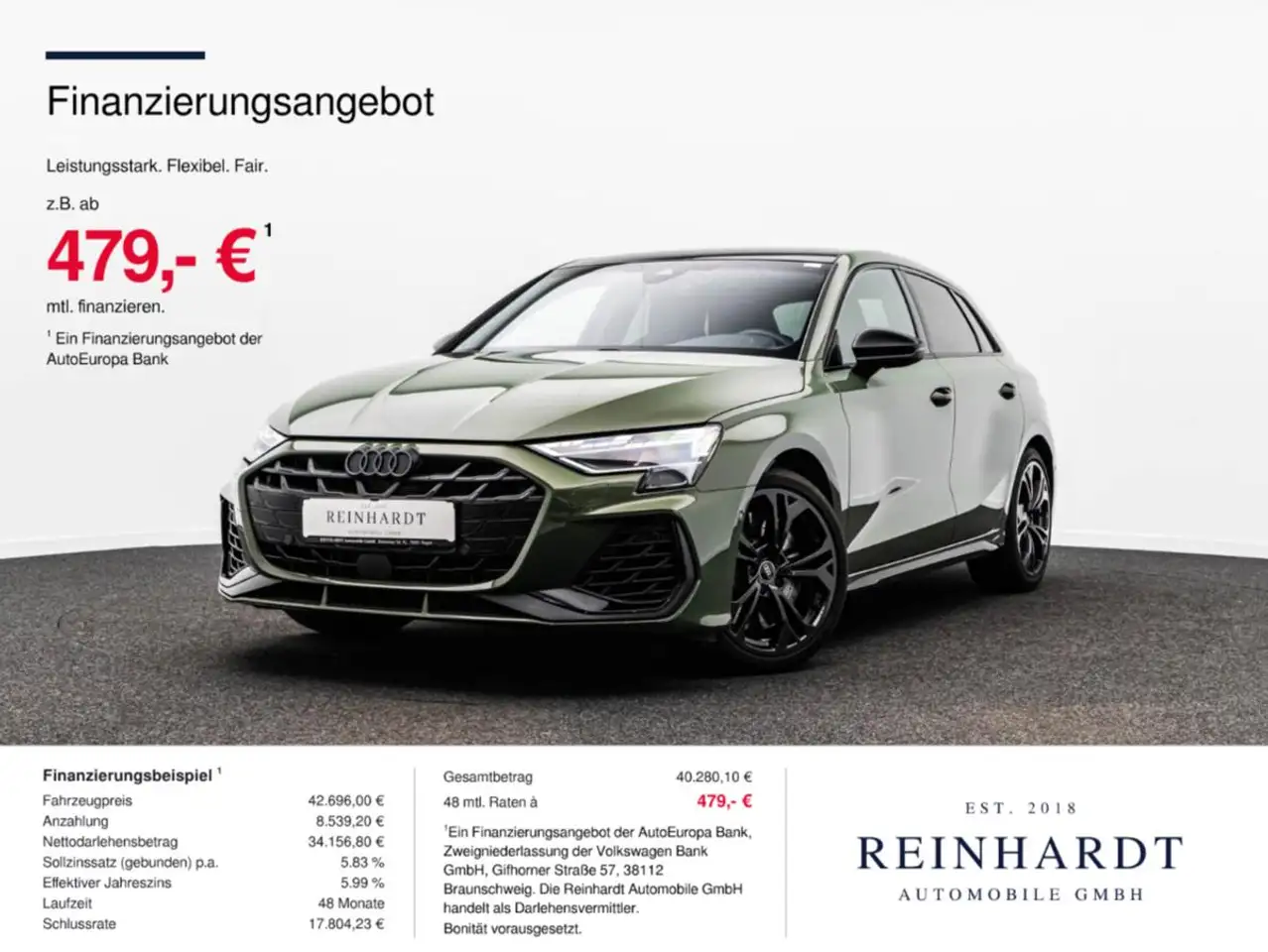 Audi S3 SPORTBACK BLACK MATRIX/ACC/PANO/SONOS/S-SITZE — Hagen