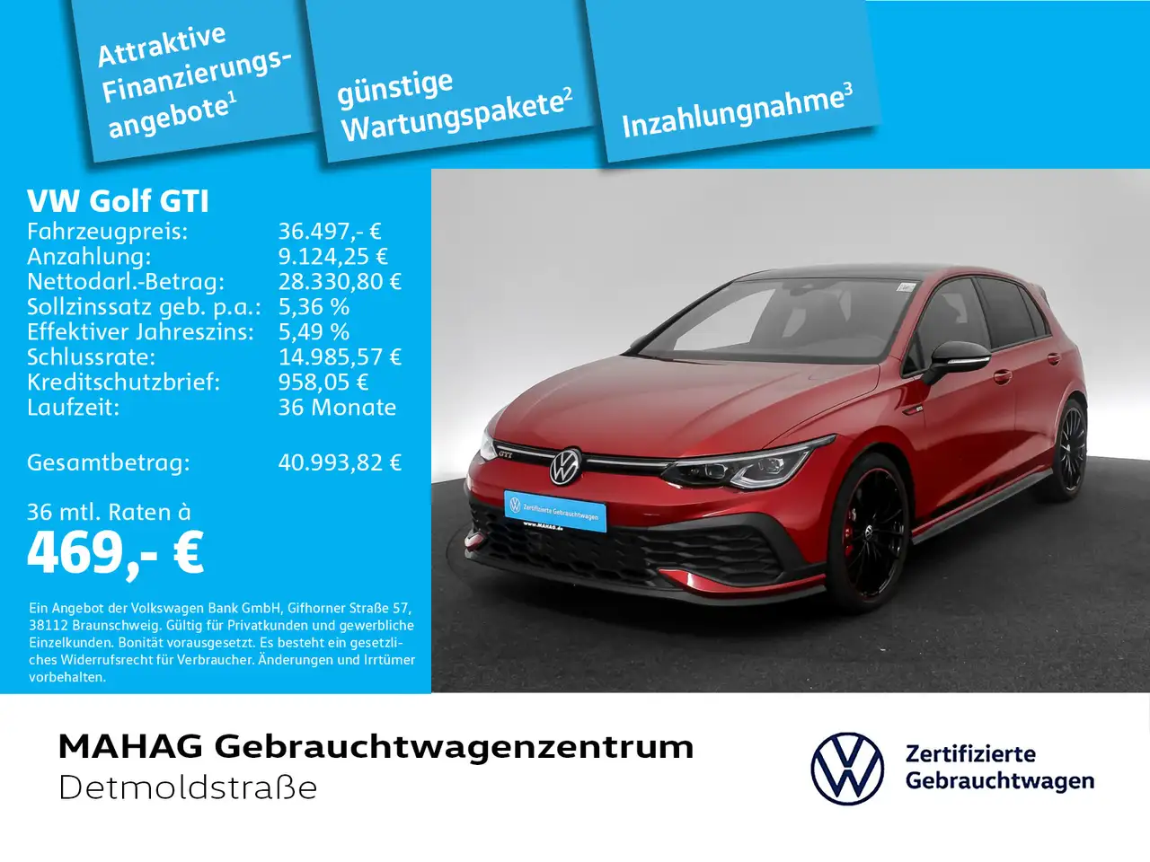 Volkswagen Golf GTI Golf VIII GTI Clubsport 2.0 TSI BlackStyle Akrap — Galería del vehículo 2