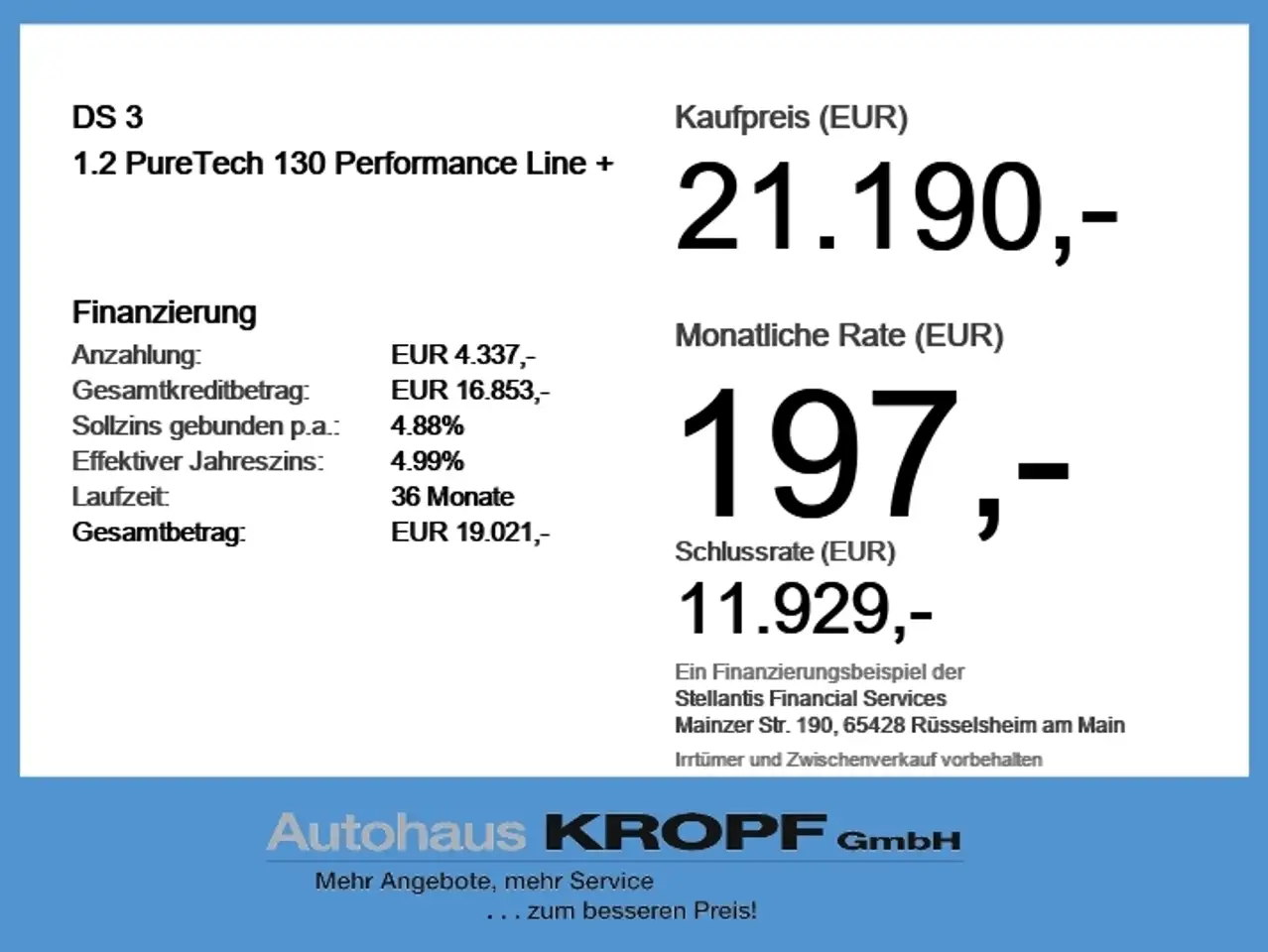 DS Automobiles DS 3 1.2 PureTech 130 Performance Line + Navi+LM — Galería del vehículo 6