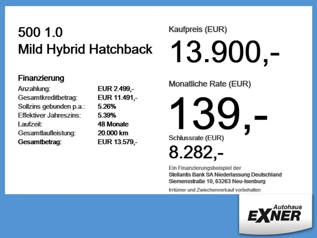 Fiat 500 1.0 Mild Hybrid Hatchback Navi+KlimaA+LM+PDC — Vehicle gallery 6