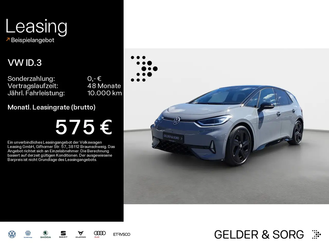 Volkswagen ID.3 GTX Performance 541km/WLTP*Pano*HuD*360° — Coburg