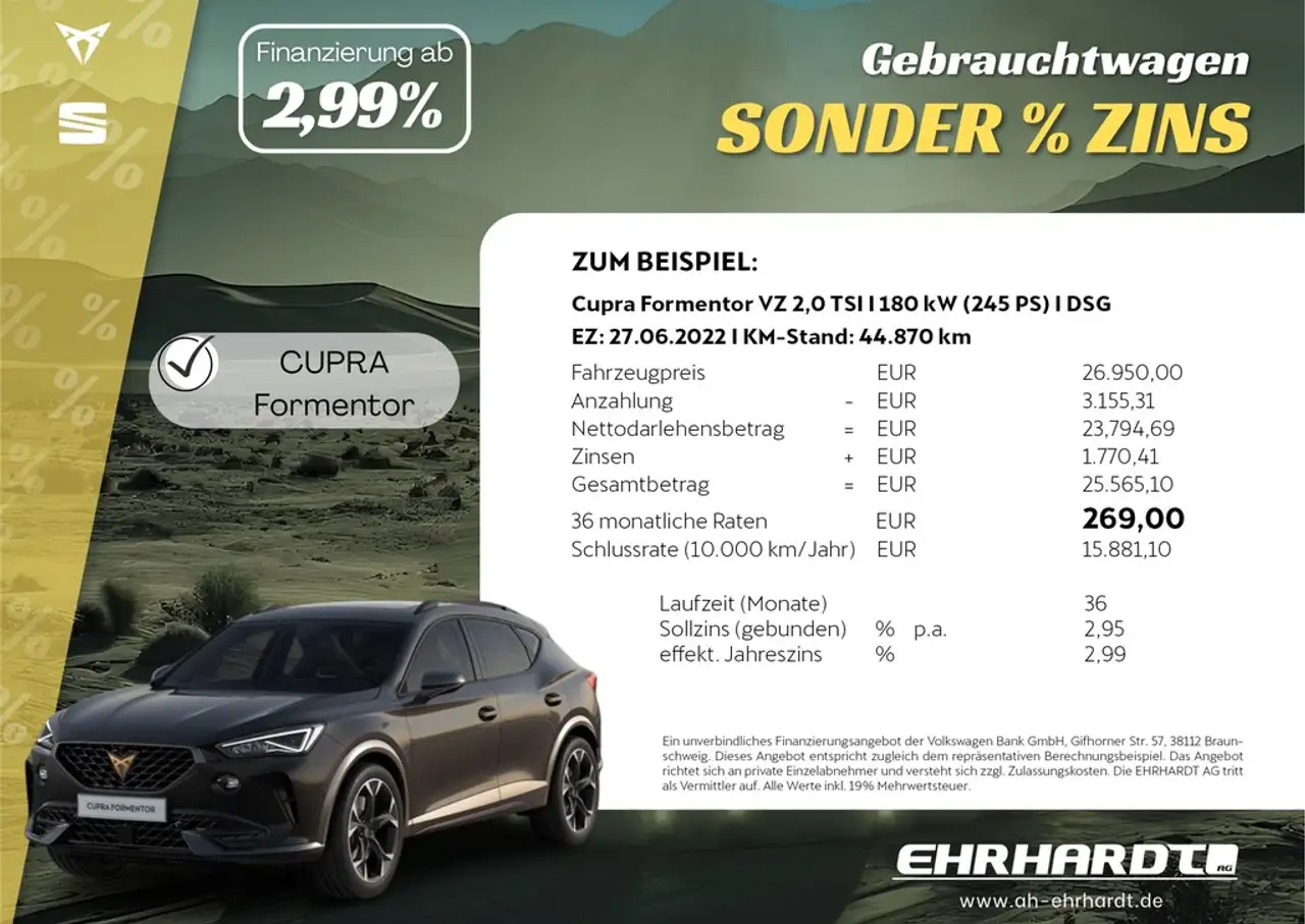 CUPRA Formentor 1.5 TSI DSG VIRTUAL*LED*CARPLAY*ACC*PDC*KAMERA*... — معرض صور السيارة 2