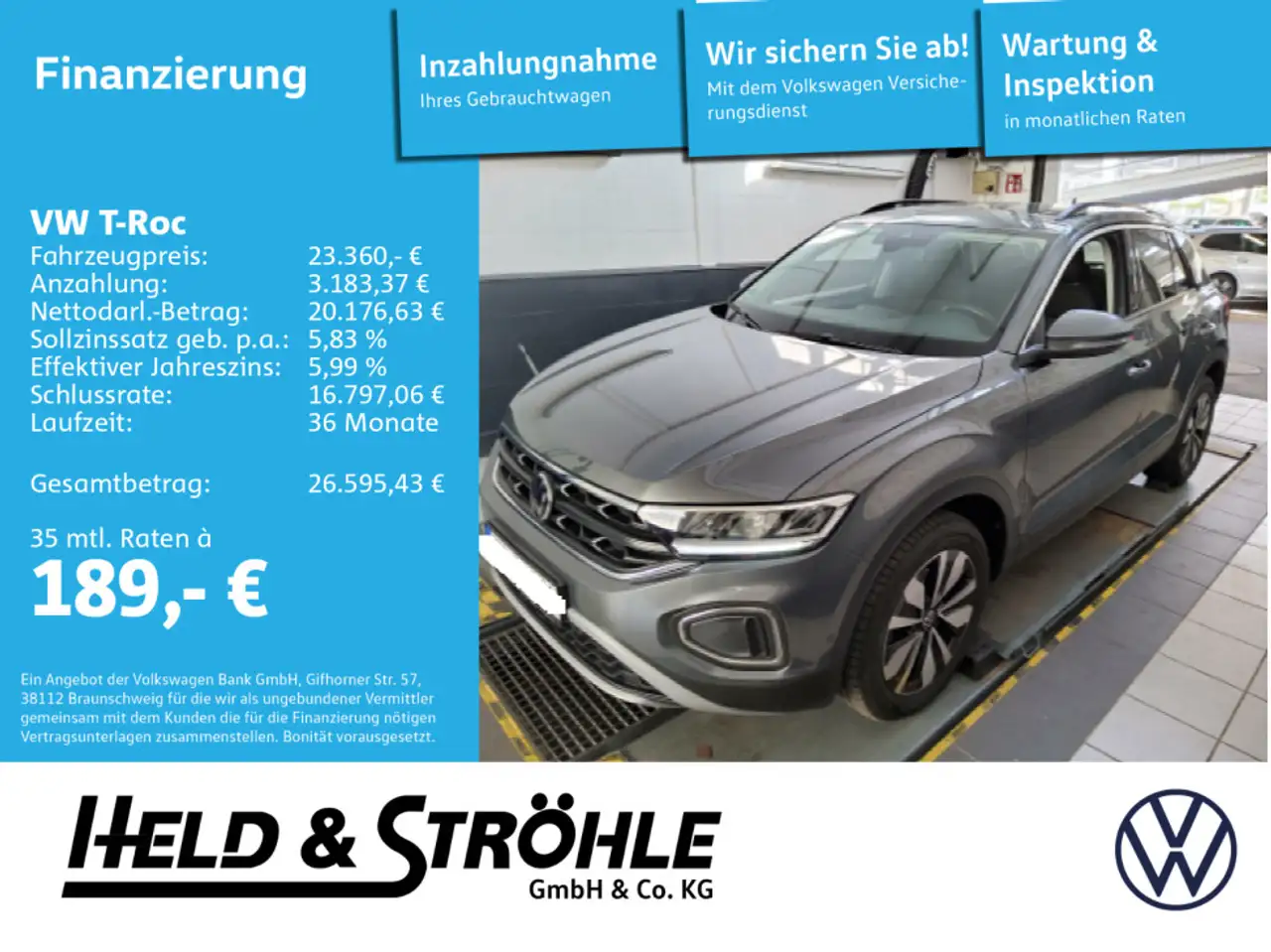 Volkswagen T-Roc MOVE 1.5 TSI DSG LED APP 17" PARKLENK — Neu-Ulm