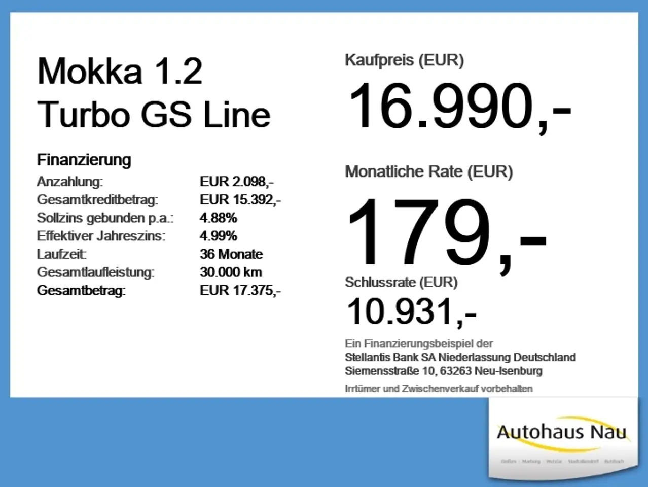 Opel Mokka 1.2 Turbo GS Line Inspektionspaket BigDeal! — معرض صور السيارة 6