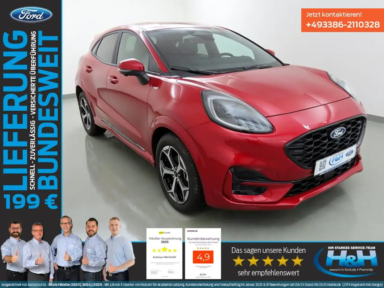 Ford Puma 1.0 Aut M-Hybrid ST-LineX ACC+AHK+360°Kam — Premnitz