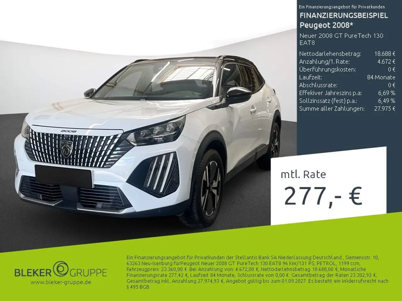 Peugeot 2008 Neuer 2008 GT PureTech 130 EAT8 — Dülmen