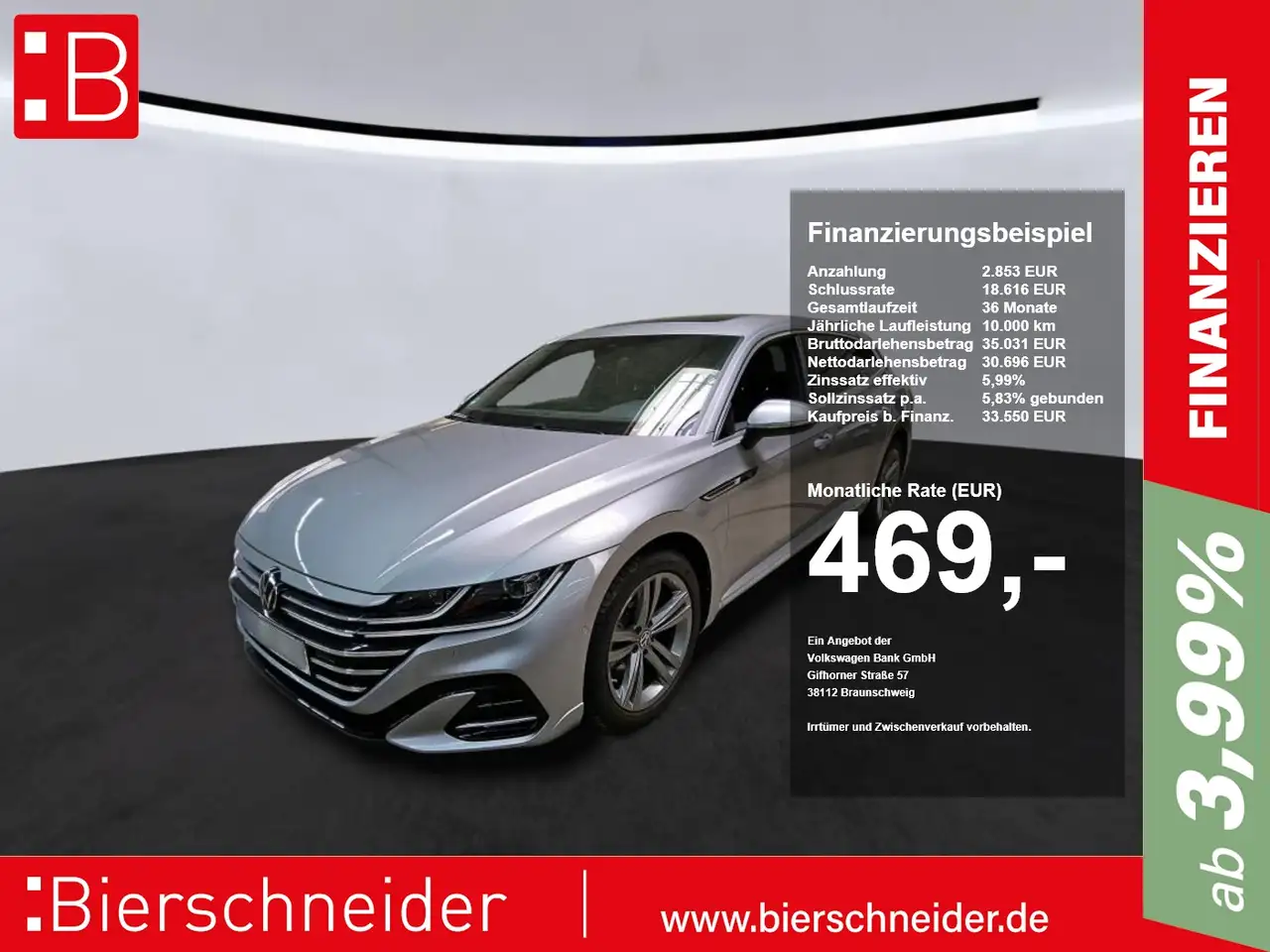 Volkswagen Arteon SB 2.0 TSI DSG R-Line PANO IQ.LIGHT AHK KAMERA ACC — Ingolstadt