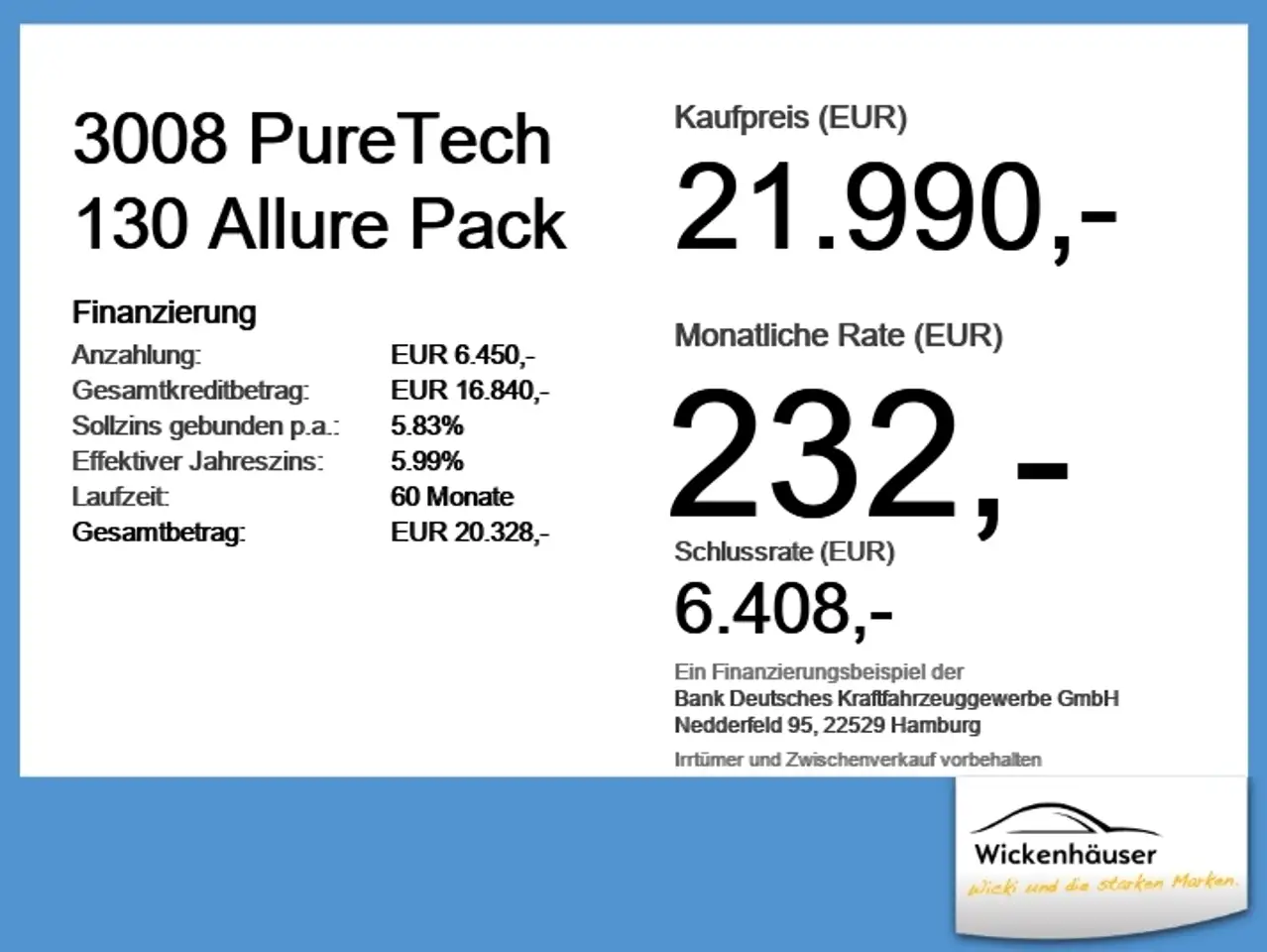 Peugeot 3008 PureTech 130 Allure Pack ACC+LED+Navi+SHZ — معرض صور السيارة 6