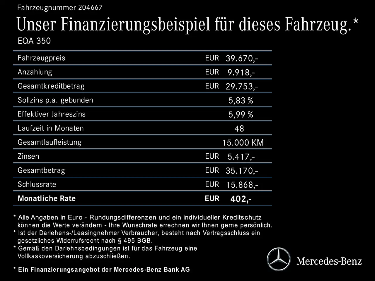 Mercedes-Benz EQA 350 EQA 350 4M Advanced +/Pano/AHK/Totw/LED/CarPlay BC — Galería del vehículo 2