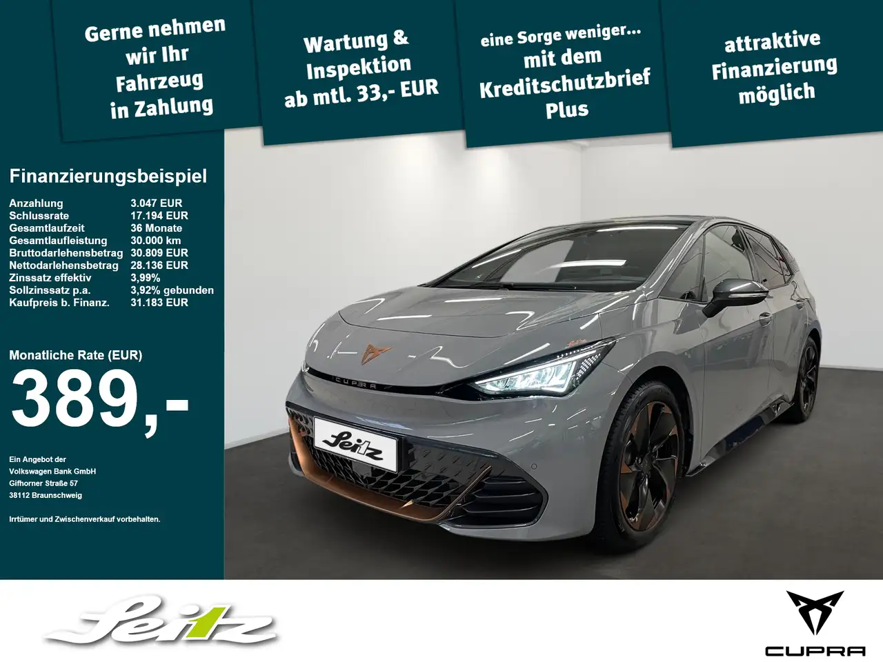 CUPRA Born Edition Dynamic *LED*KAMERA*NAVI* — Kaufbeuren