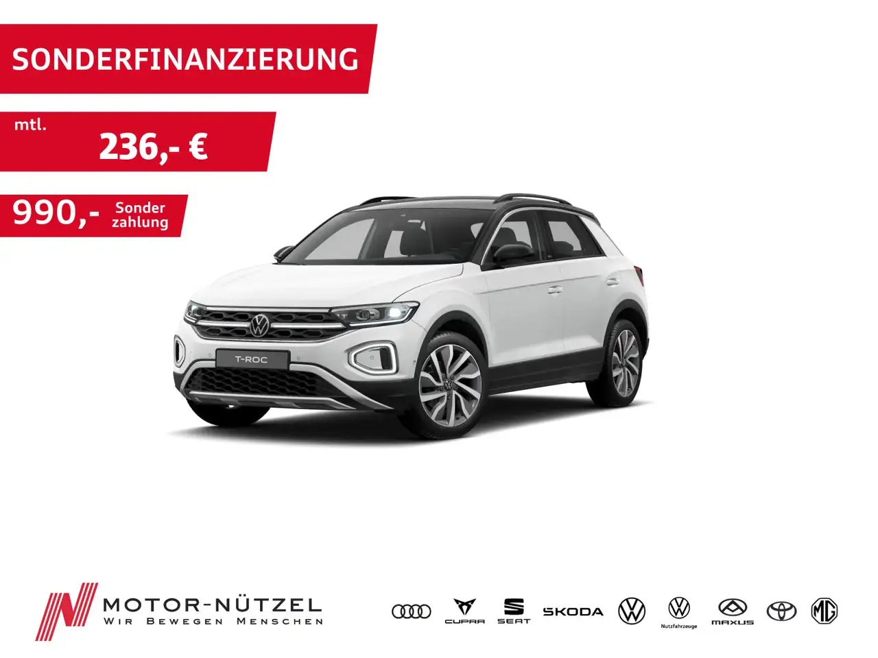 Volkswagen T-Roc 1.0 TSI MOVE LED+NAVI+APP+ACC+SHZ+PDC+RFK — Mitterteich