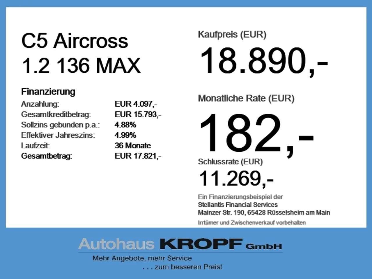 Citroen C5 Aircross 1.2 136 MAX Alcantara+LED+Navi+Kam. — Vehicle gallery 6
