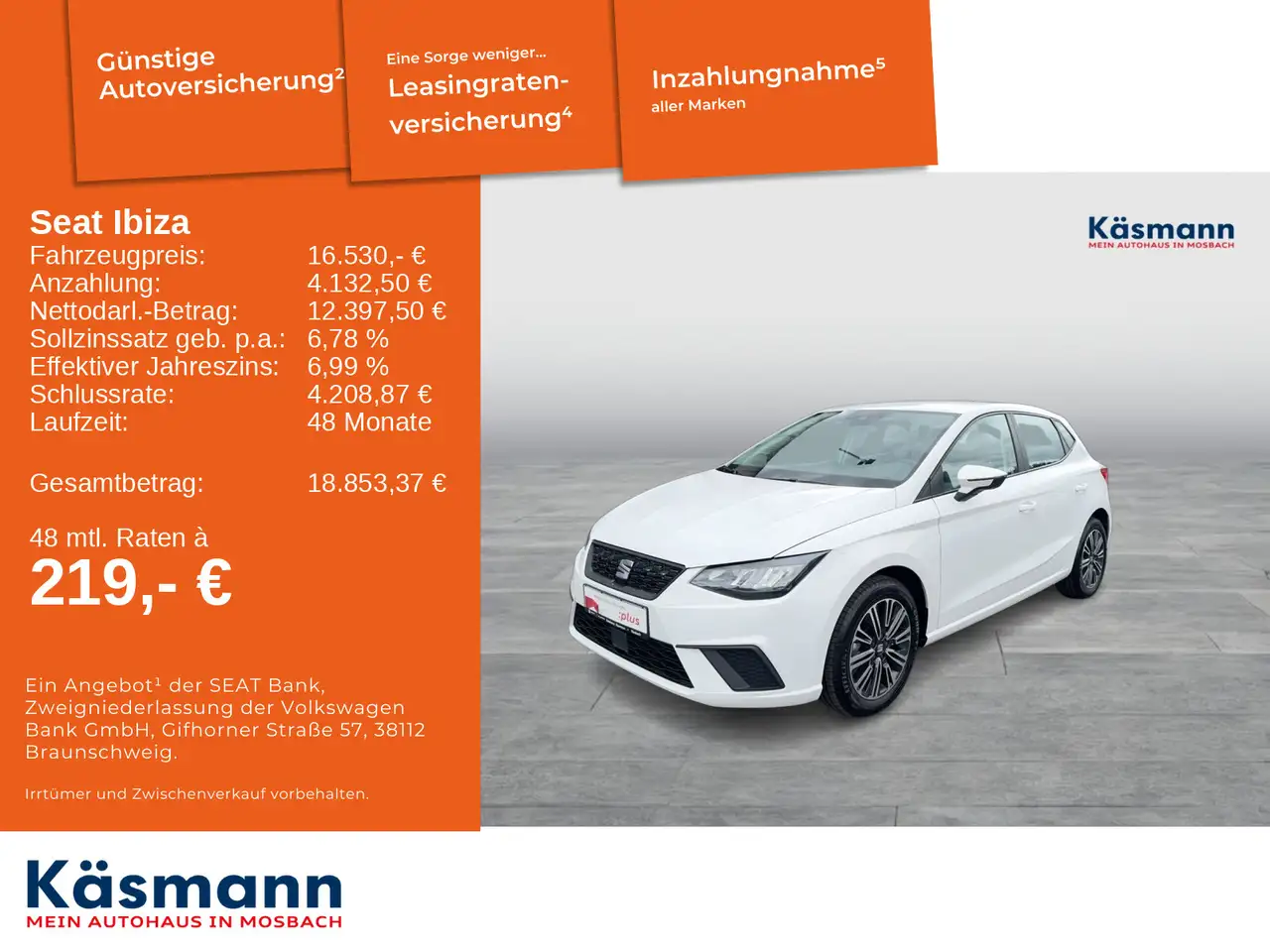 SEAT Ibiza Style 1.0TSI LED PDC SHZ CARPLAY ACC — Vehicle gallery 2