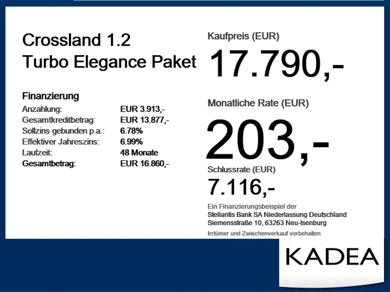 Opel Crossland 1.2 Turbo Elegance Paket LED+Navi+SHZ — معرض صور السيارة 6