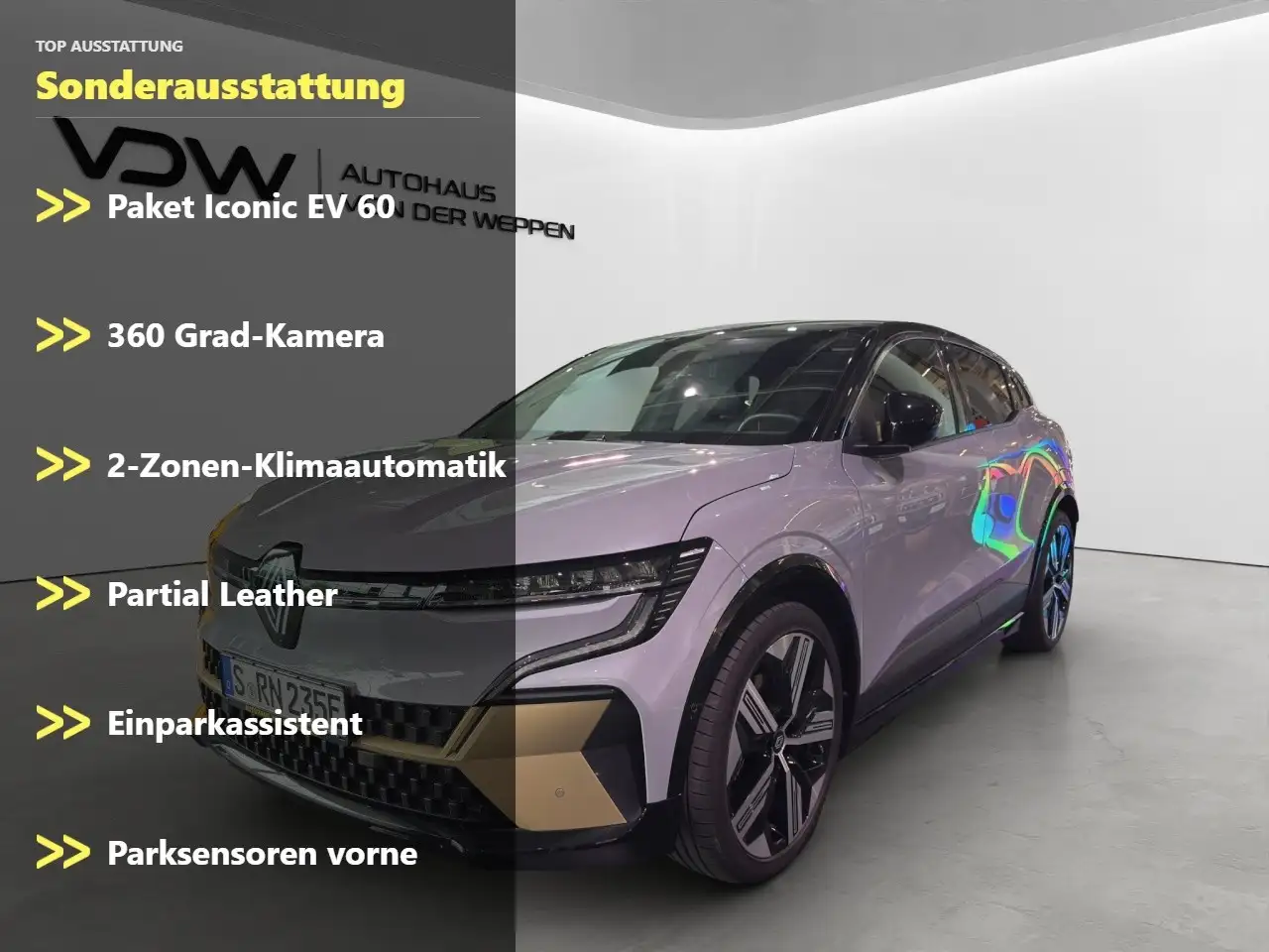 Renault Megane E-Tech EV60 ICONIC Vollausstattung Klima Rückfahrkamera — Galerie du véhicule 2
