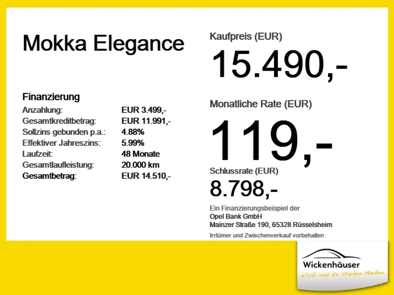 Opel Mokka Elegance wenig KM*LED*WinterPaket*Kamera — Vehicle gallery 6