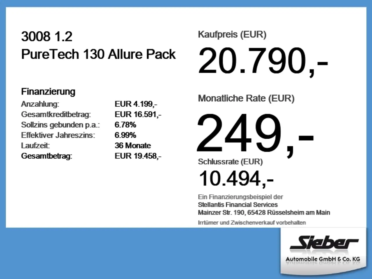 Peugeot 3008 1.2 PureTech 130 Allure Pack *Sitzheizung* — Galerie du véhicule 6