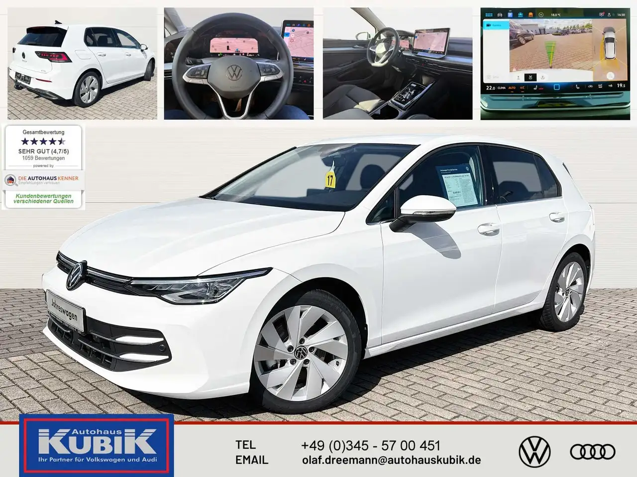 Volkswagen Golf 8 Style 1.5 eTSI mit DSG+IQ. Light+DCC+360 Kamera+ — Halle/Saale