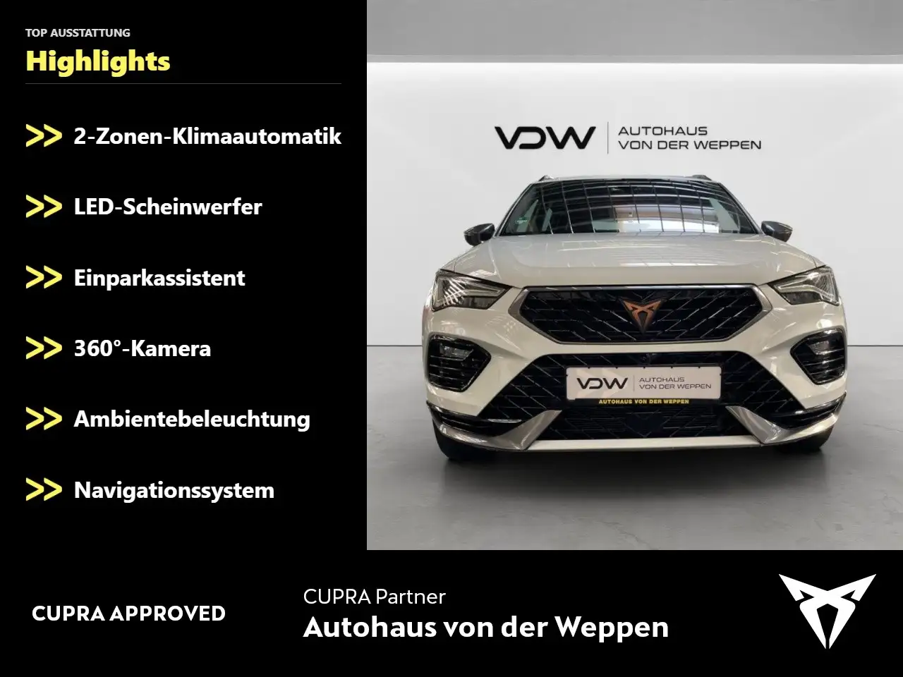 CUPRA Ateca VZ 4Drive 2.0 TSI ACC, Travel, TopView Klima Navi — Galerie du véhicule 2