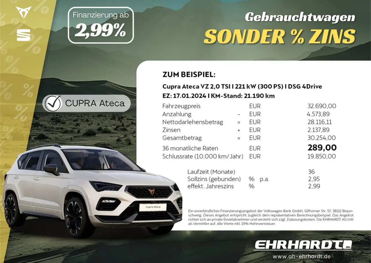 CUPRA Ateca 1.5 TSI ACT DSG LED*VIRTUAL*NAV*TEMP*SHZ*PARKLE... — Galerie du véhicule 2