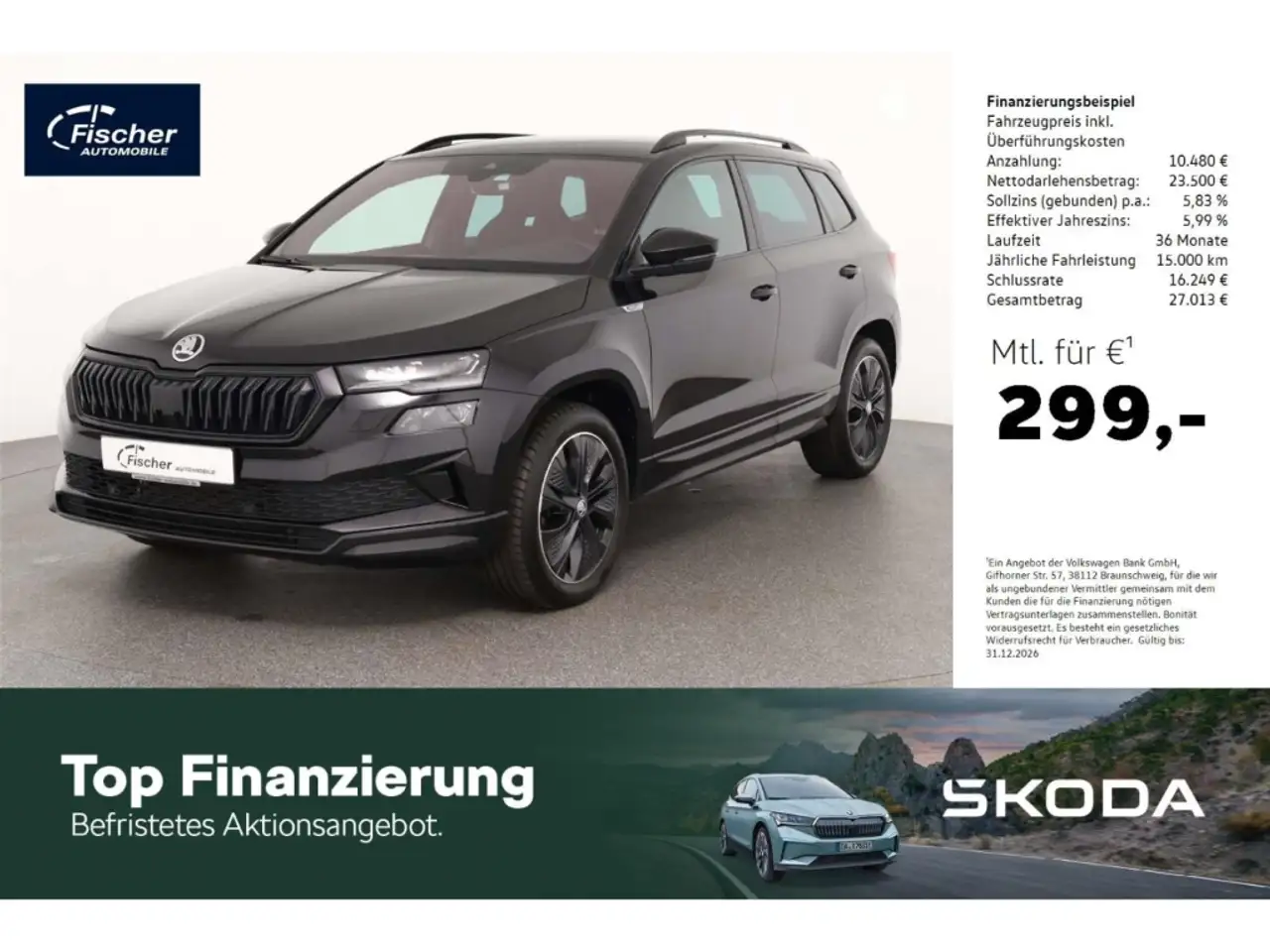 Skoda Karoq 2.0 TSI DSG Sportline 4x4 AHK/Matrix/SH — Neumarkt