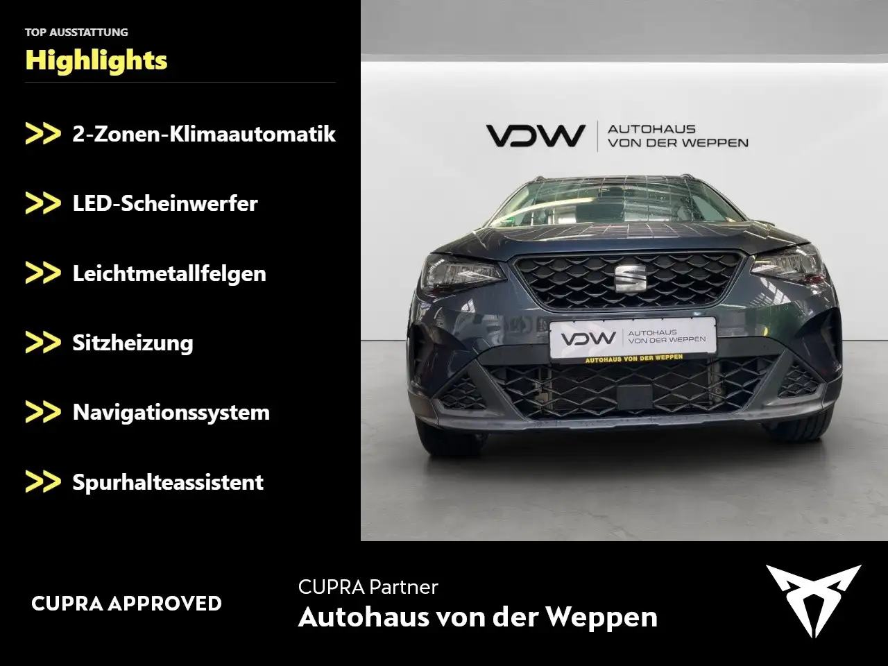 SEAT Arona Style Edit. 1.0 TSI Aut. Navi, Klima, SHZ Klima — Galería del vehículo 2