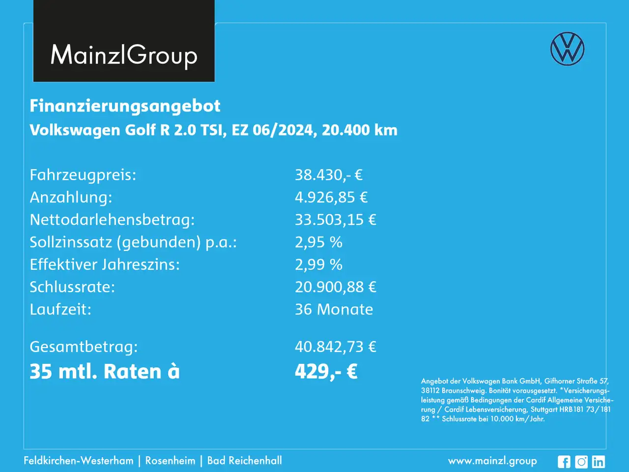 Volkswagen Golf R 2.0 TSI 4M DSG Navi SHZ Kam. ACC Virtual — Vehicle gallery 3