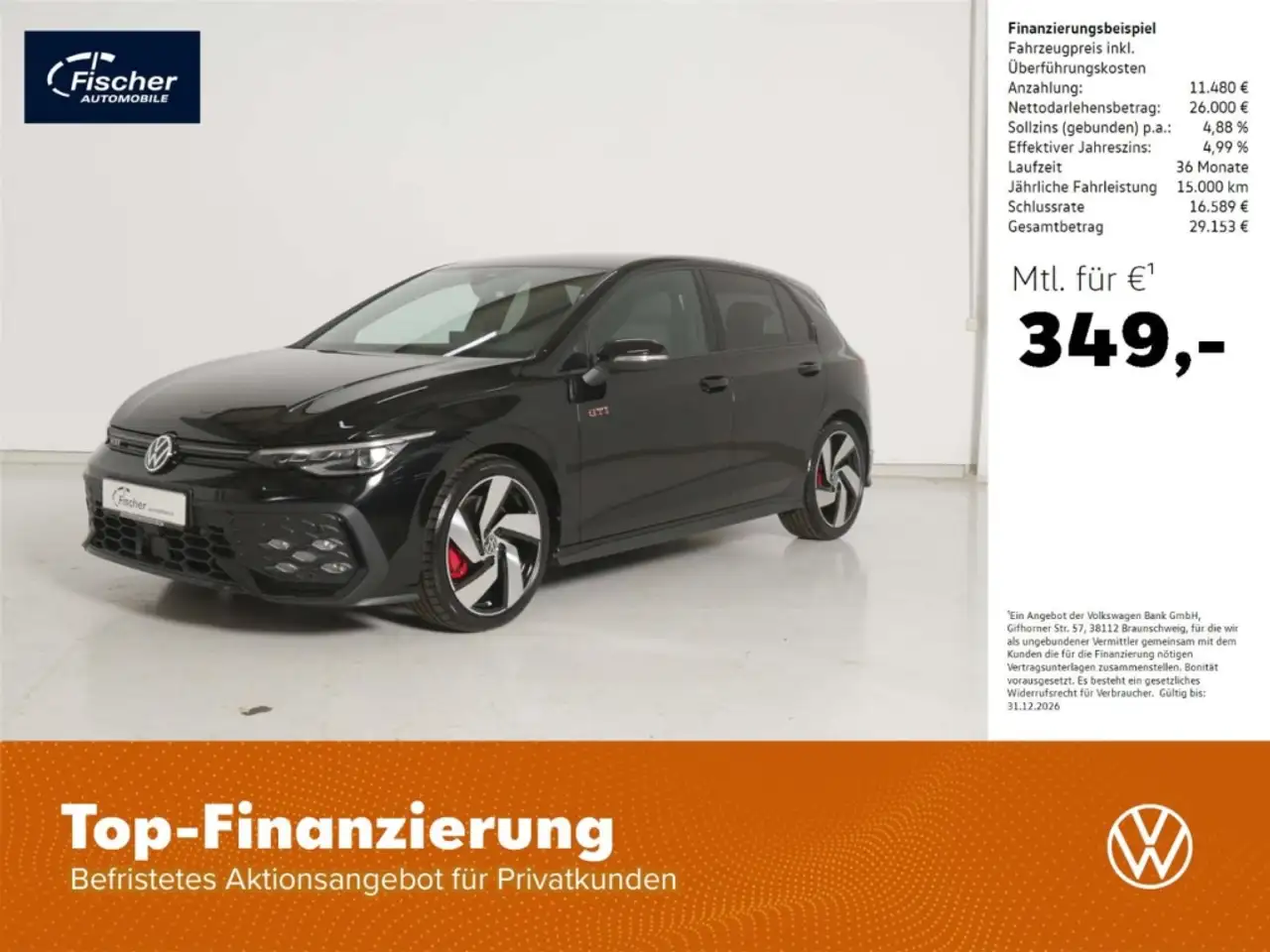 Volkswagen Golf GTI 2.0 TSI Black Style DSG AHK/LED/NAV/HUD — Neumarkt