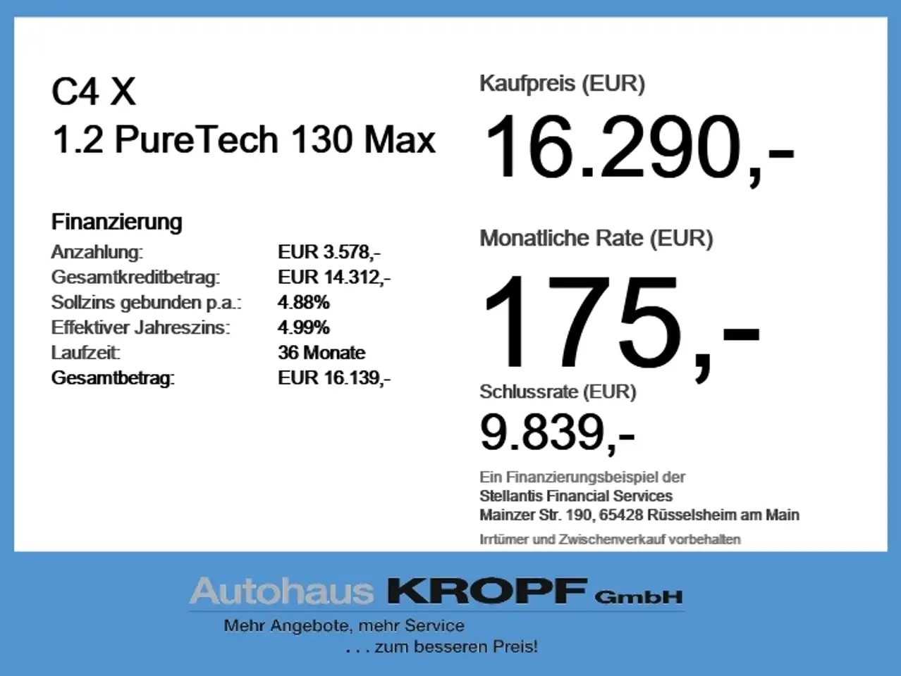 Citroen C4 X 1.2 PureTech 130 Max LED+Navi+2xKlima+Kam. — Vehicle gallery 6
