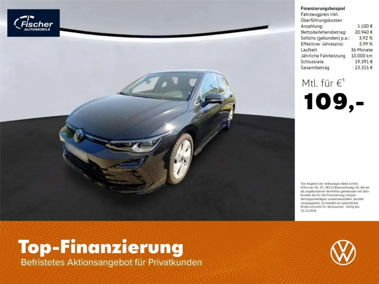 Volkswagen Golf 1.5 eTSI R-Line DSG NAV/Matrix/AHK/Kamera — Amberg