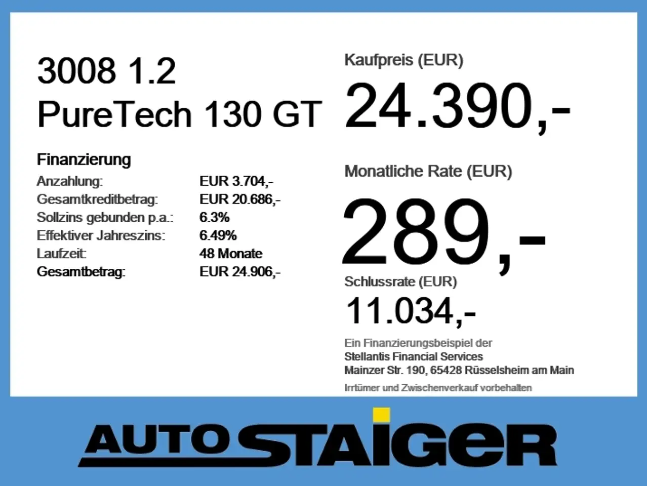 Peugeot 3008 1.2 PureTech 130 GT ACC+LED+Navi+SHZ+360+LM — Vehicle gallery 6
