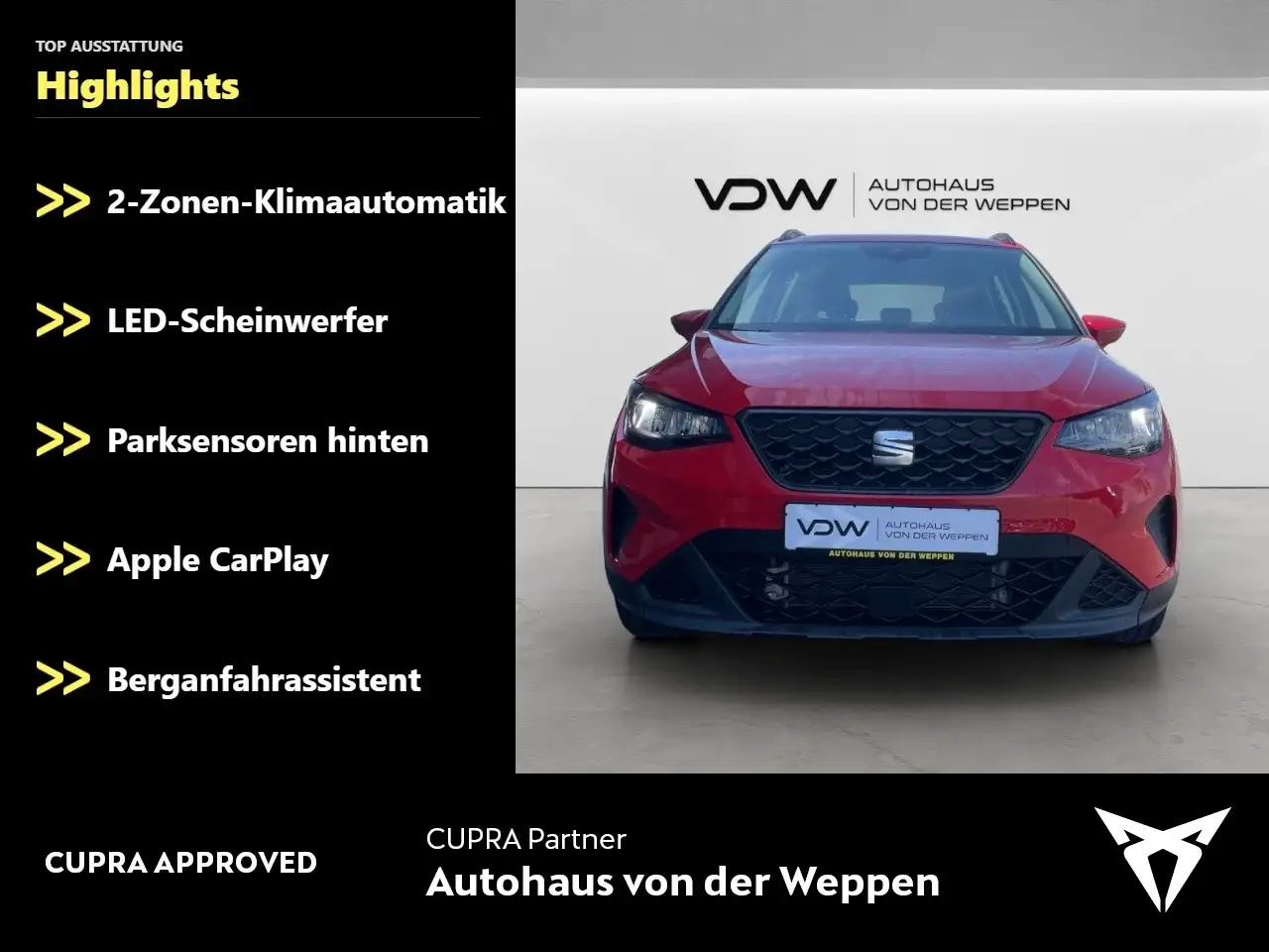 SEAT Arona Style TSI DSG Tempomat Apple CarPlay SHZ Klima — Vehicle gallery 2