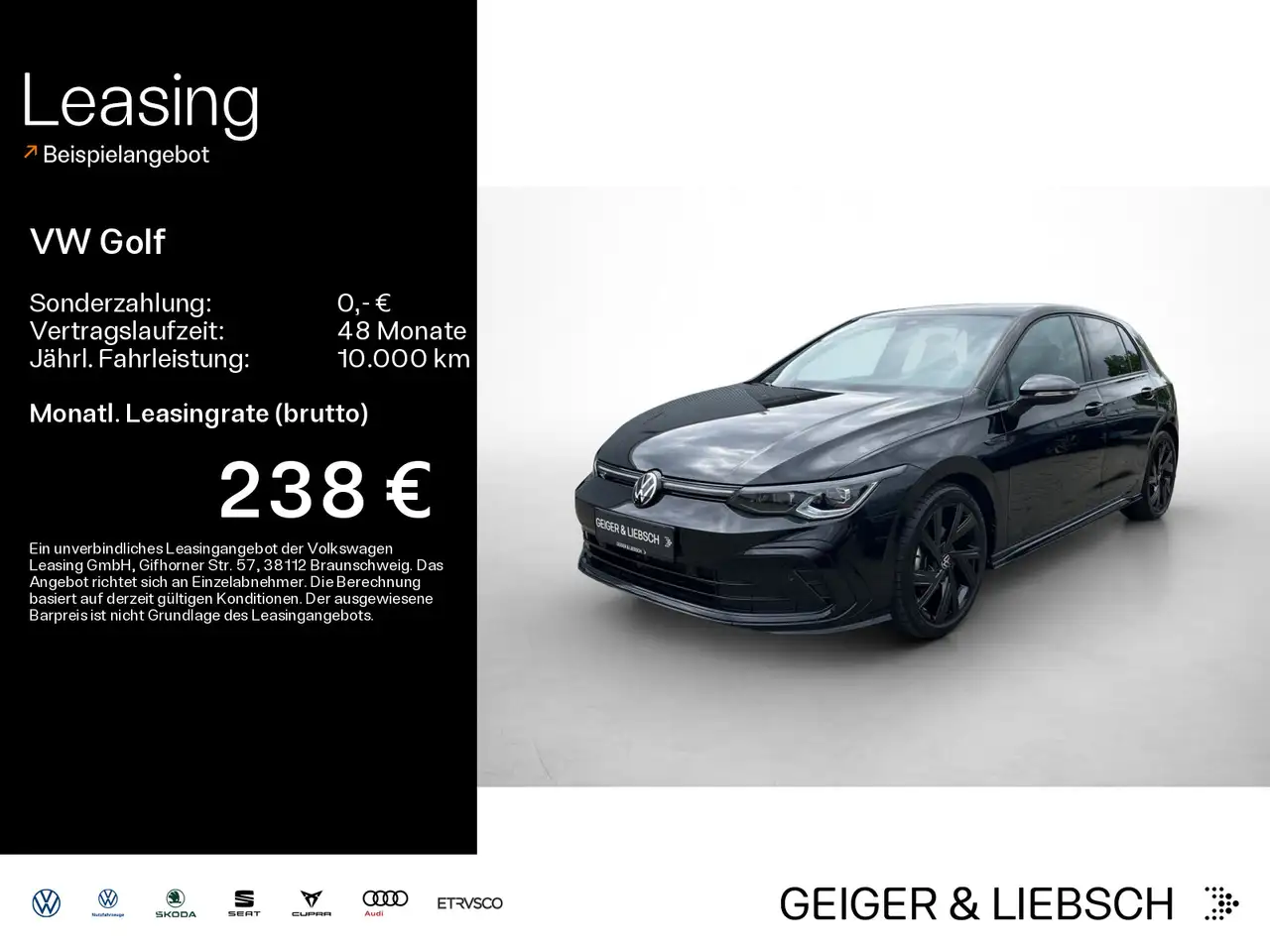 Volkswagen Golf VIII 1.5 eTSI DSG R-LINE*BLACK-STYLE*IQ.LIG — Linsengericht