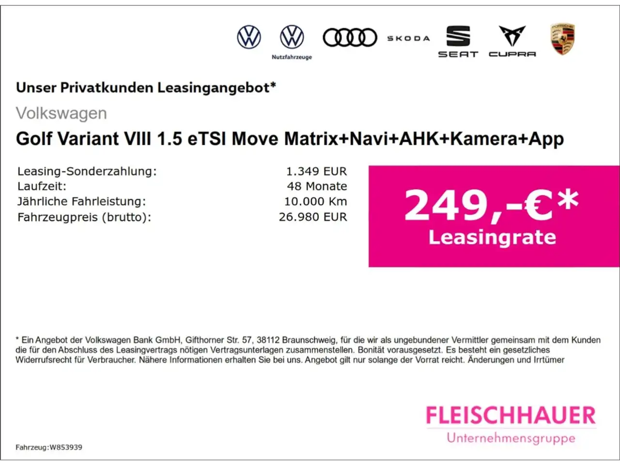 Volkswagen Golf Variant VIII 1.5 eTSI Move Matrix+Navi+AHK+Kamera+App — معرض صور السيارة 3
