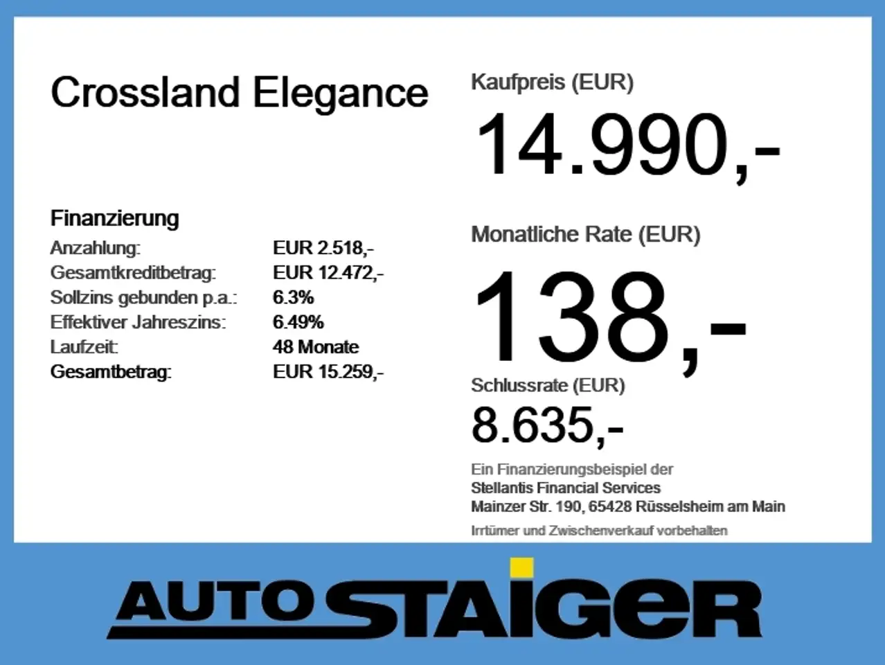 Opel Crossland Elegance Navi*Parksens*Lichtsens — Galerie du véhicule 6