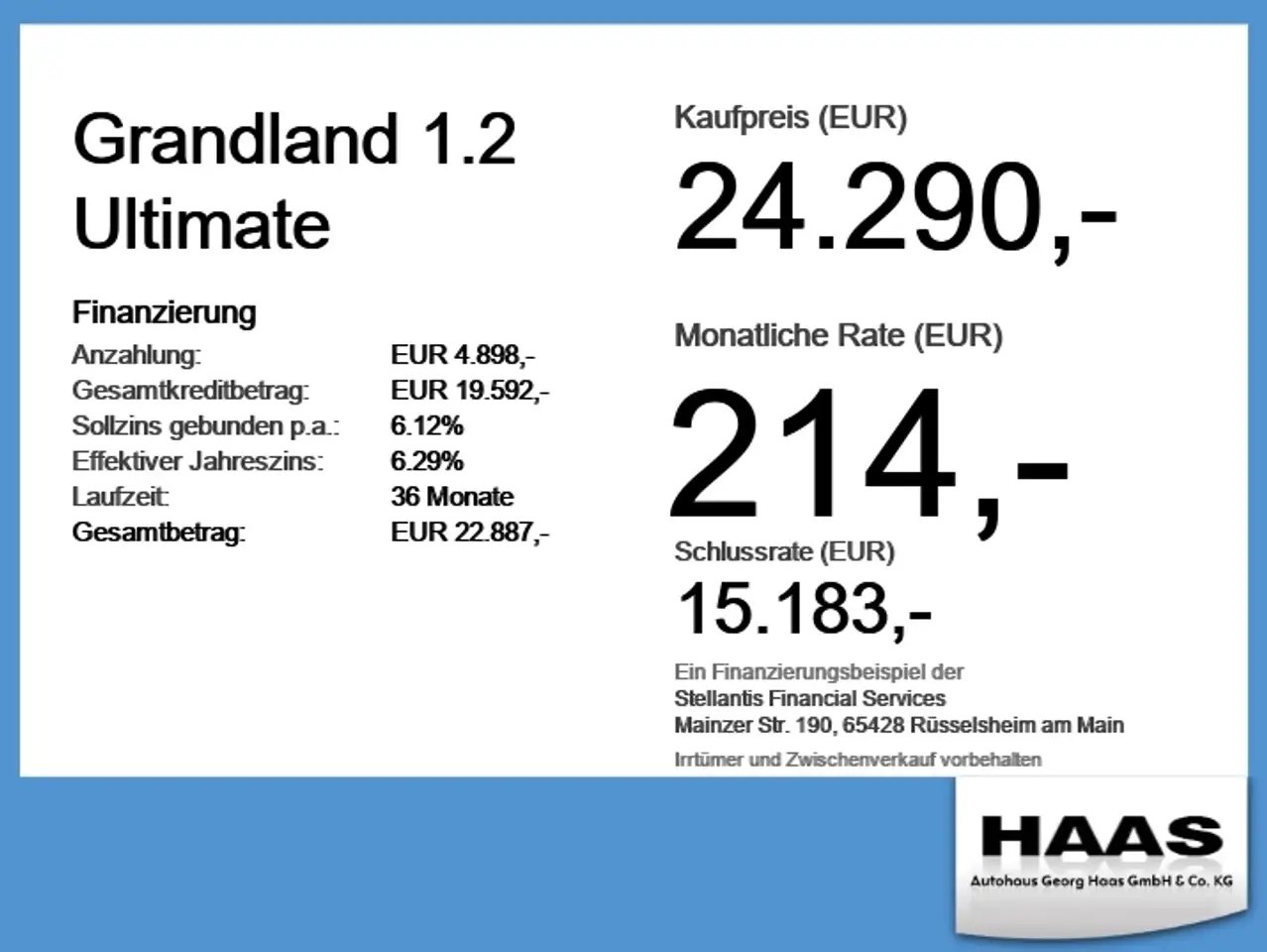 Opel Grandland 1.2 Ultimate Navi + AHK + Sitzheizung — Vehicle gallery 6