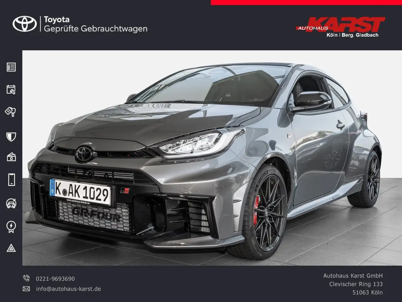 Toyota Yaris GR HighPerf Sperrdiff Schmiedefelgen 280PS — Köln