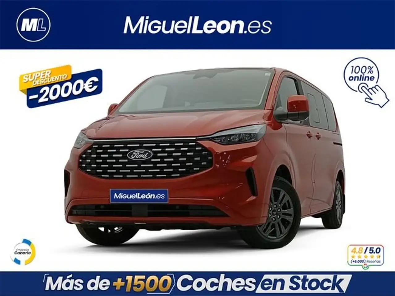 Ford Tourneo Custom 2.0 150CV — LAS PALMAS DE GRAN CANARIA, Las Palmas