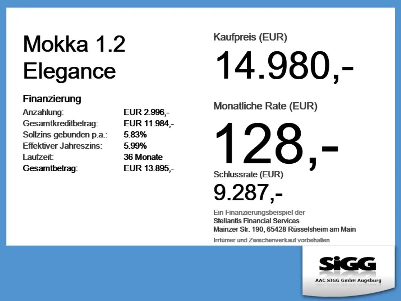 Opel Mokka 1.2 Elegance Klima, Sitzheizung, Parkpilot — معرض صور السيارة 6