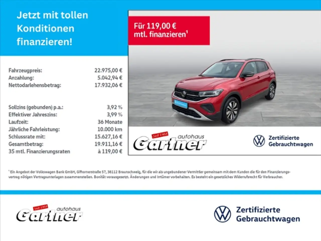 Volkswagen T-Cross LIFE 1.0 TSI EINPARKHILFE ACC LED NAVI APP-CON KL — Eiselfing bei Wasserburg