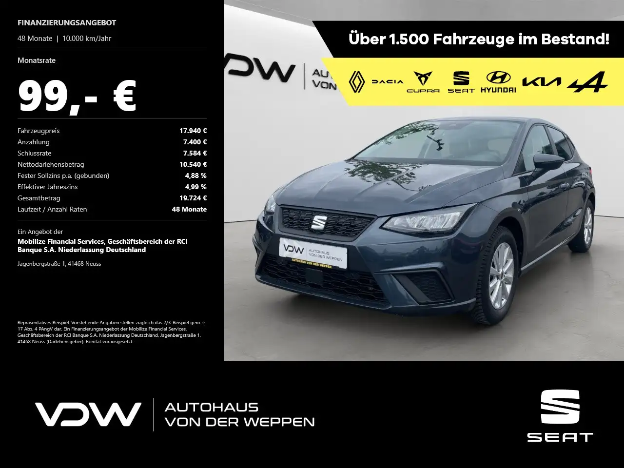 SEAT Ibiza TSI Style Edition Kamera ACC FulLink SHZ — Friesenheim/Oberschopfheim