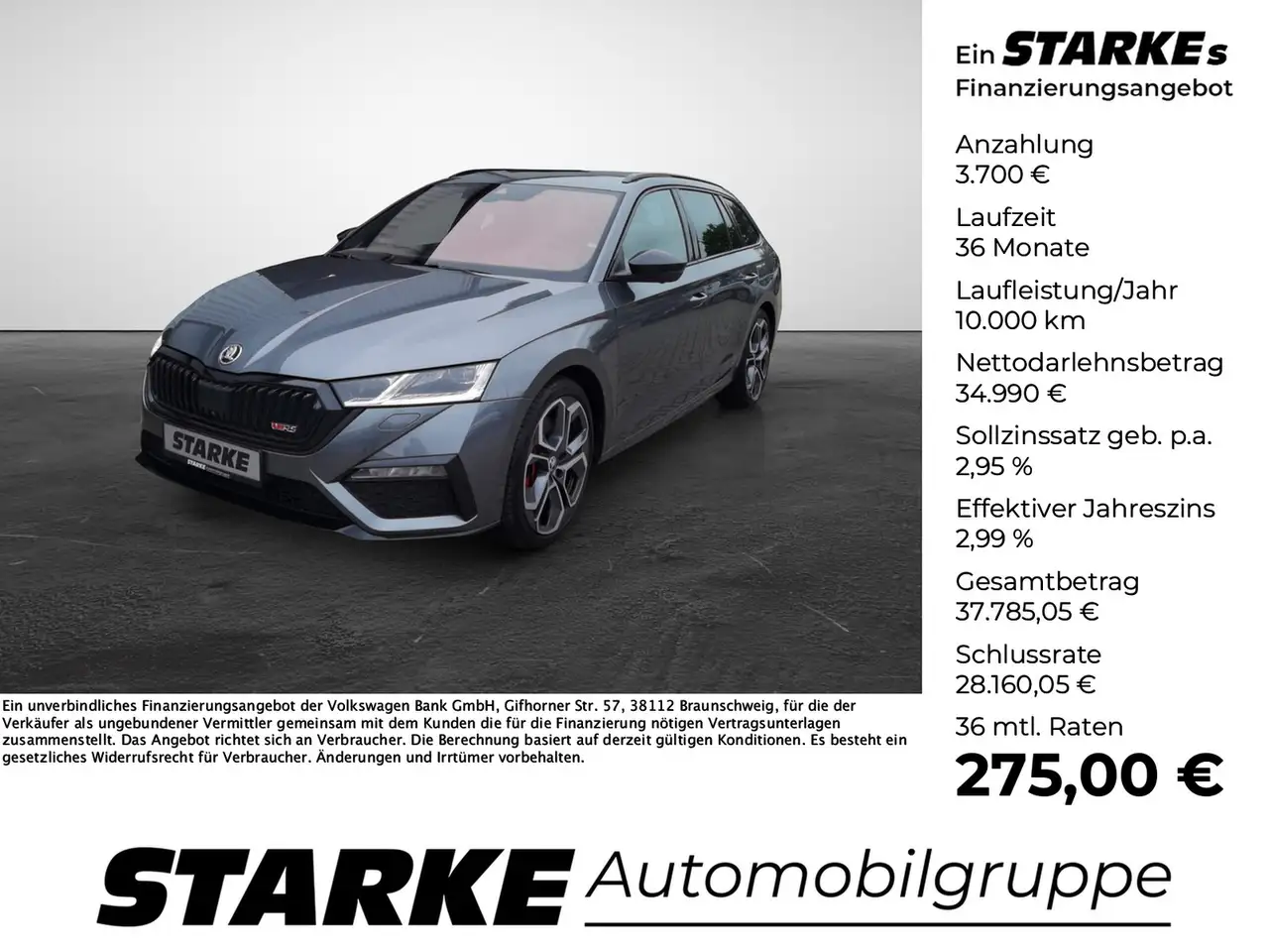 Skoda Octavia Combi RS 2.0 TSI DSG Edition — Georgsmarienhütte