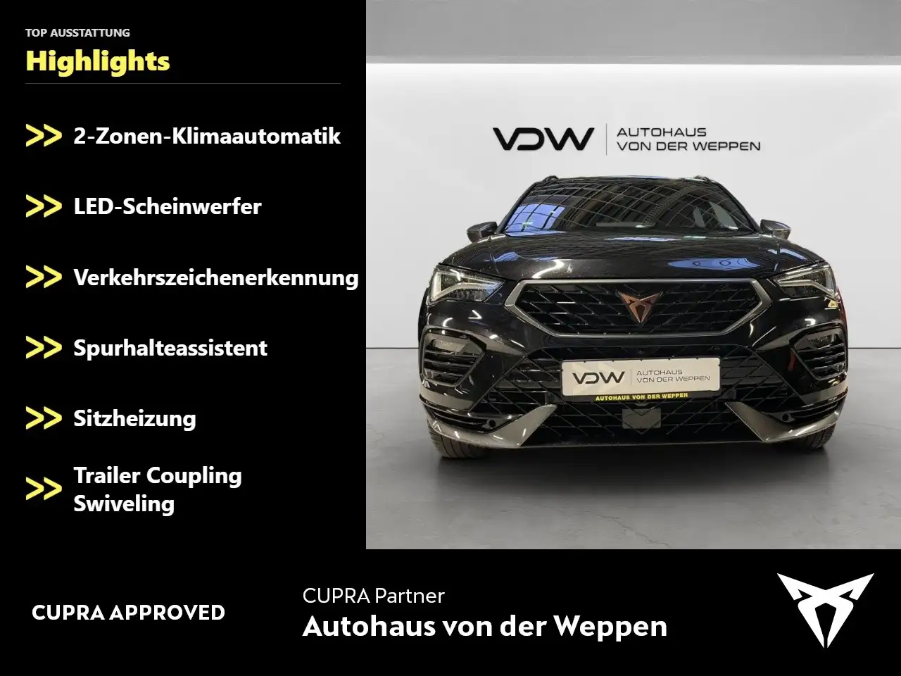 CUPRA Ateca VZ 4Drive 2.0 TSI AHK schwenkbar,Beats Klima Navi — معرض صور السيارة 2