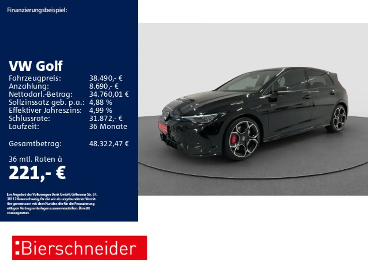 Volkswagen Golf GTI Golf 8 GTI 2.0 TSI DSG Clubsport 19 MATRIX PANO — Heidenheim